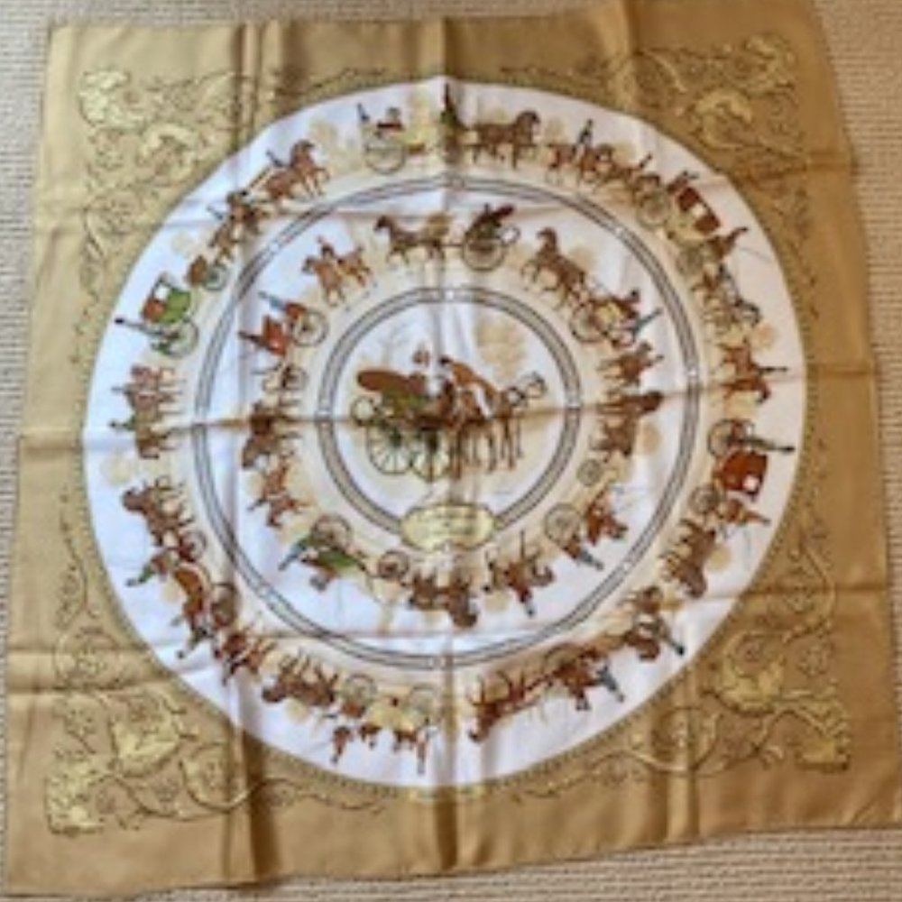 Hermes Silk Scarf